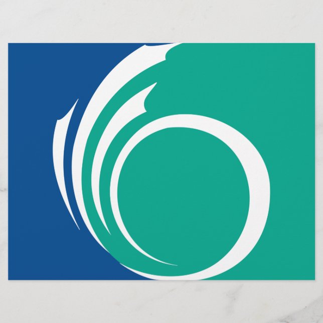 Letterhead med Flagga från Ottawa, Kanada Brevhuvud (Framsida)