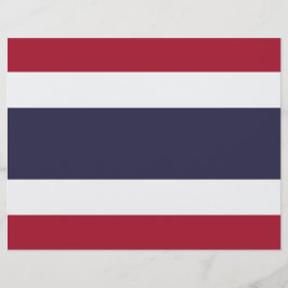 Letterhead med Flagga från Thailand Brevhuvud