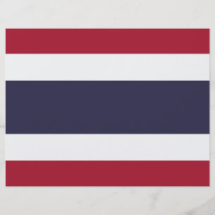 Letterhead med Flagga från Thailand Brevhuvud