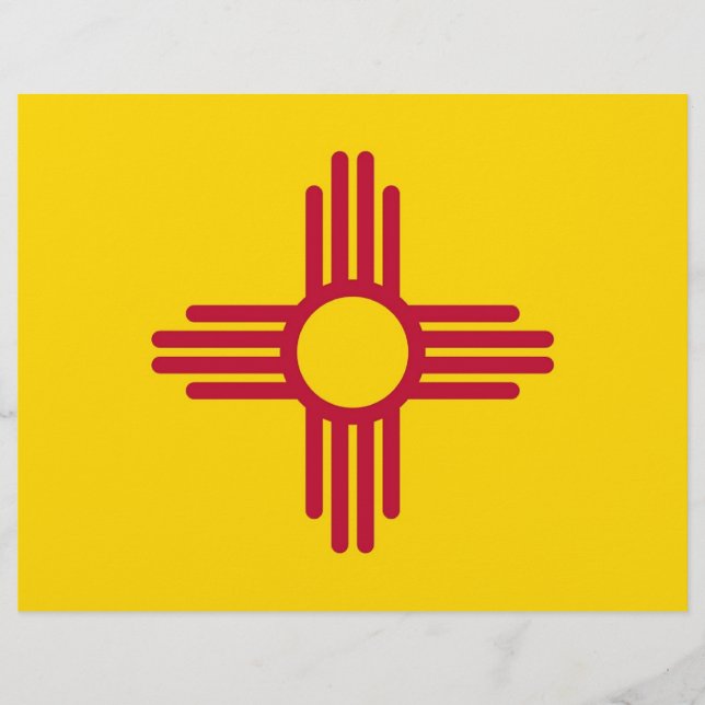 Letterhead med Flagga i New mexico, USA (Framsida)