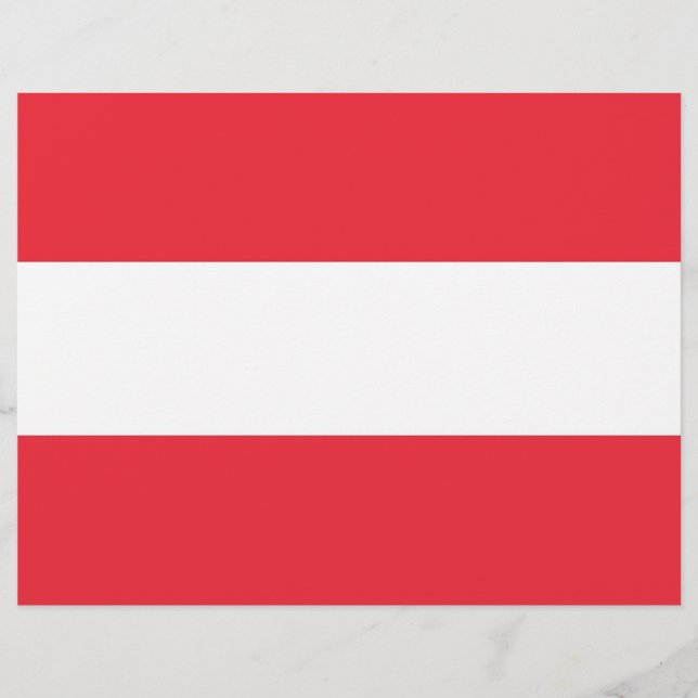 Letterhead med Flagga i Österrike (Framsida)