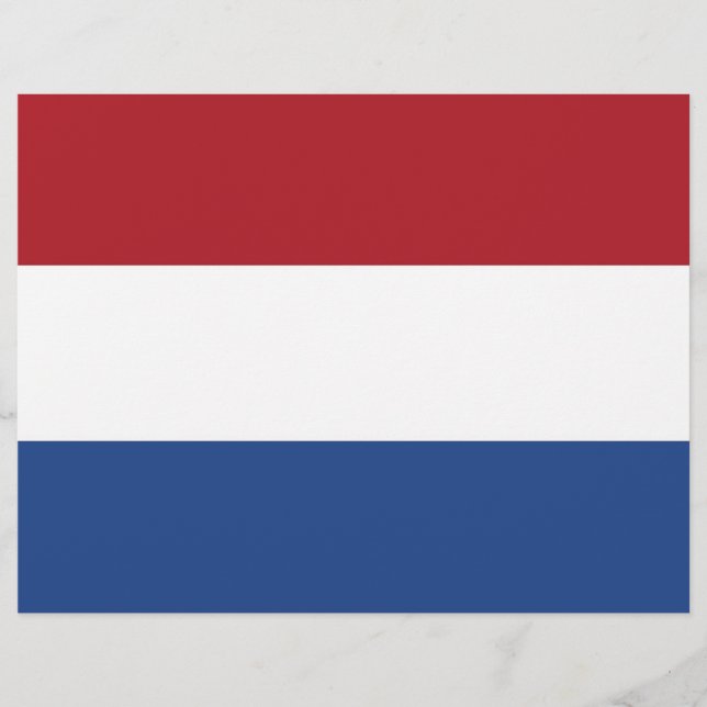 Letterhead med Flagga Nederländerna (Framsida)