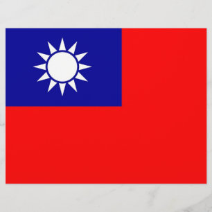 Letterhead med Flagga Taiwan
