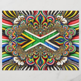 Letterhead med sydafrikanska Färg design