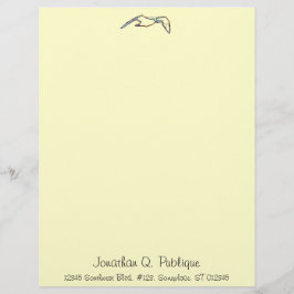 Letterhead - Neon Fiskmås Brevhuvud