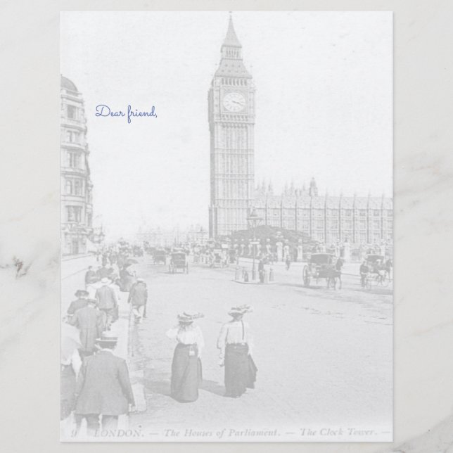 Letterhead old london brevhuvud (Framsida)
