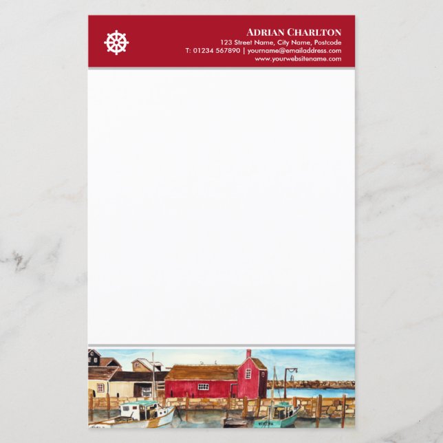 Letterhead Rockport Harbor Massachusetts (Framsida)