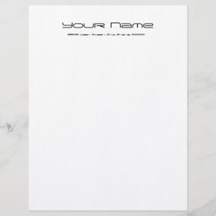 Letterhead Stationär linne Papper/ vit Brevhuvud