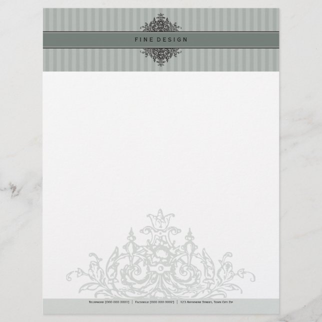 LETTERHEAD - vacker renaissance 8 Brevhuvud (Framsida)