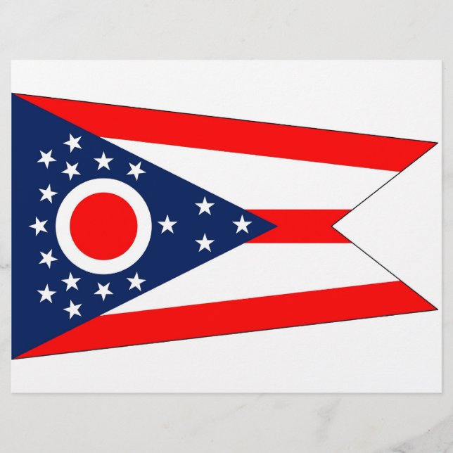 Letterhead with Flagga of Ohio, USA (Framsida)