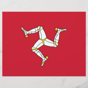 Letterhead with Isle of Man Flagga, Förenade kunga