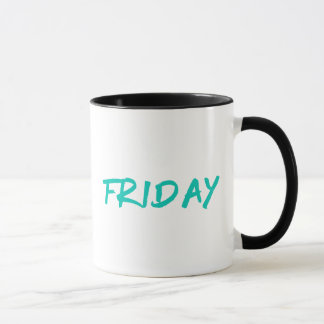 Lettering Design Fredag i Turquise Mugg