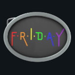 Lettering Design ‘Friday’ in Rainbow Colors<br><div class="desc">Stay colorful. Especially today,  on Friday,  when the weekend is just around the corner.</div>