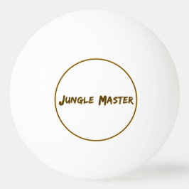 Lettering Design Jungle Master Pingisboll