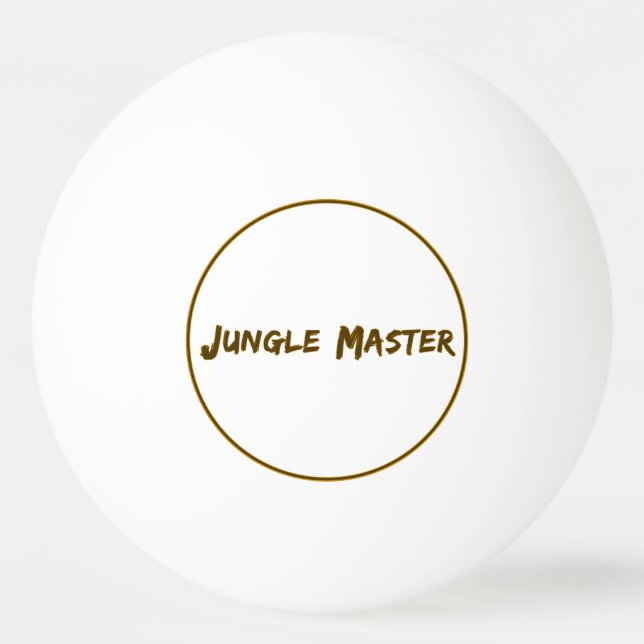 Lettering Design Jungle Master Pingisboll (Framsidan)