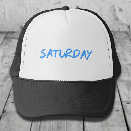 Lettering Design ‘Saturday’ in Sky Blue Keps
