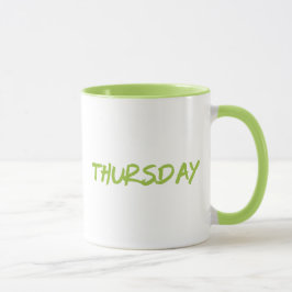 Lettering Design Thursday in Green Mugg