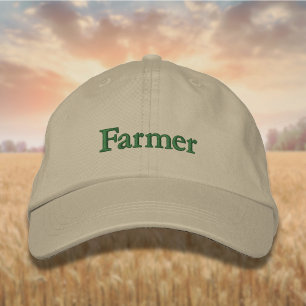 Lettering Farmer i Backyard Grönt Broderad Keps