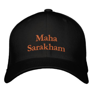 Lettering Maha Sarakham Broderad Keps