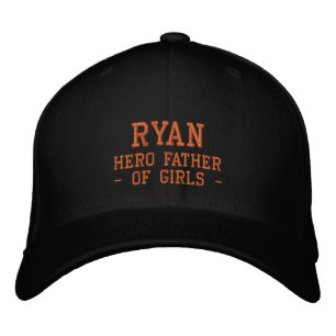Lettering Ryan - hjälten far av flickor Broderad Keps