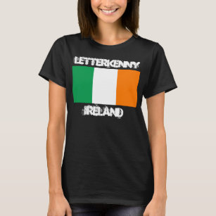 Letterkenny, Irland med irländska flagga Tee