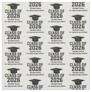 Letterman Class av 2026 Examen Tyg