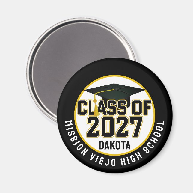 Letterman Class of 2027 Graduation Magnet (Front/Back)