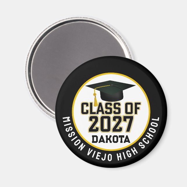 Letterman Class of 2027 Graduation Magnet (Front/Back)