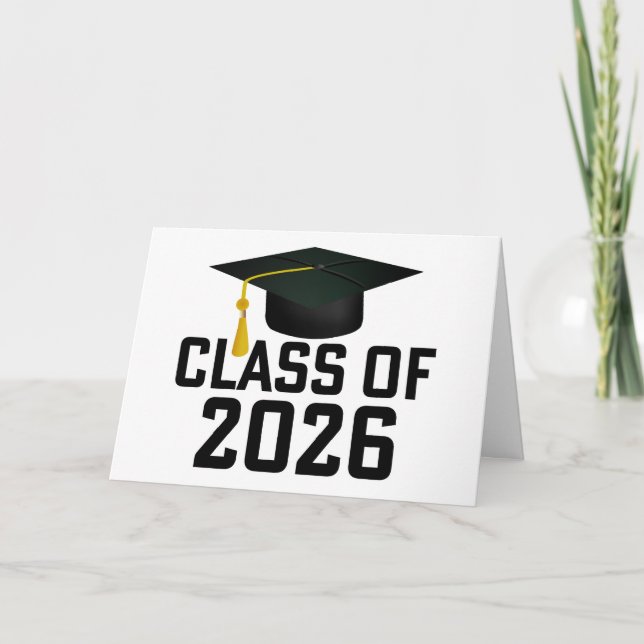 Letterman Klass 2026 Examen Kort (Framsida)