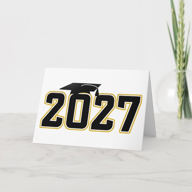 Letterman Klass 2027 Examen Kort (Framsida)