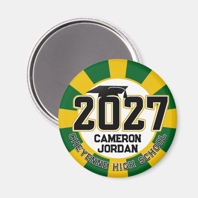 Letterman Klass 2027 Examen Magnet (Front/Back)