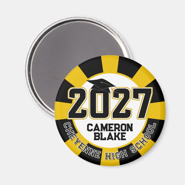 Letterman Klass 2027 Examen Magnet (Front/Back)