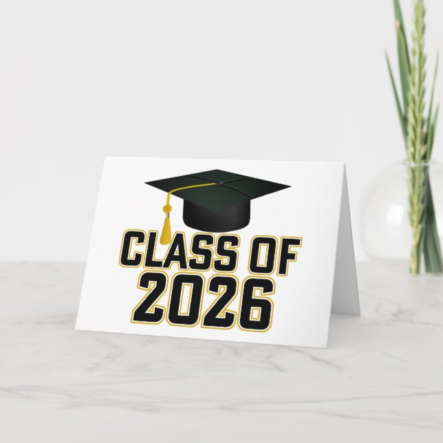 Lettermanklassen 2026 Studenten Kort (Framsida)
