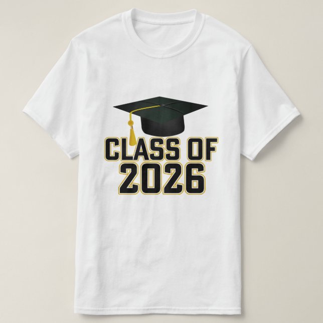 Lettermanklassen 2026 Studenten T Shirt (Design framsida)