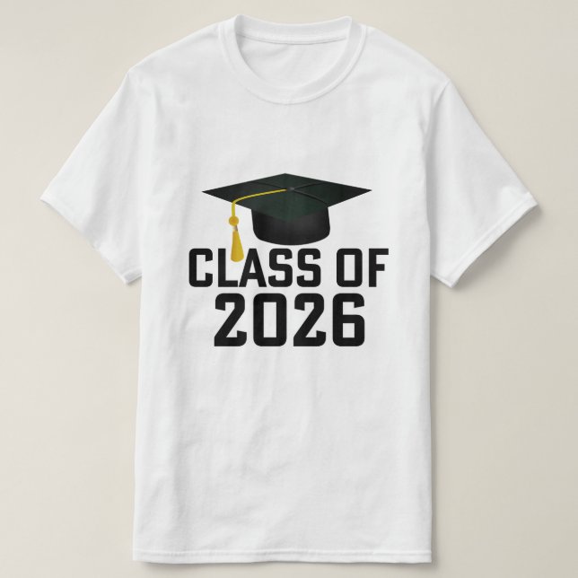 Lettermanklassen 2026 Studenten T Shirt (Design framsida)