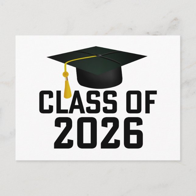 Lettermanklassen 2026 Studenten Vykort (Framsida)