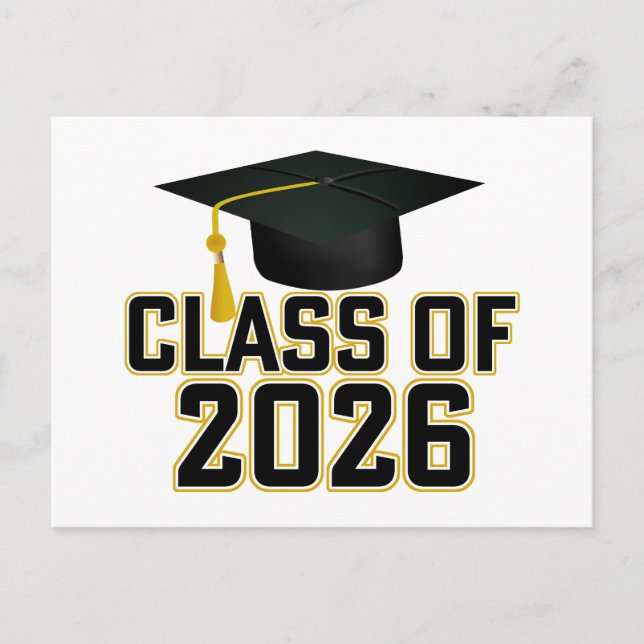 Lettermanklassen 2026 Studenten Vykort (Framsida)
