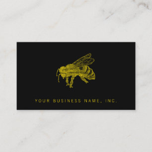 Letterpress Bee Visitkort