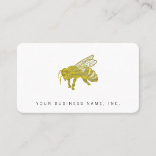 Letterpress Bee Visitkort