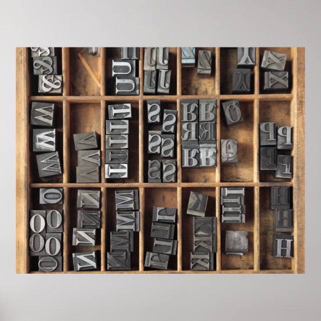 letterpress metall poster (Framsidan)