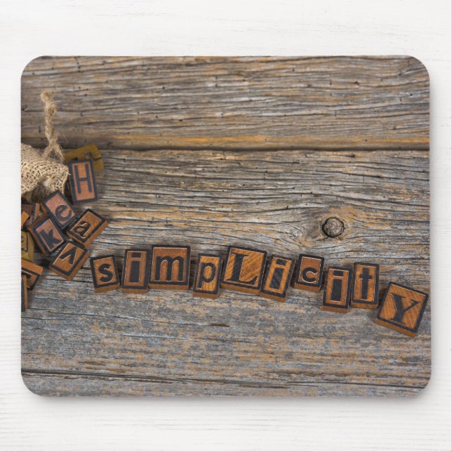 Letterpress Simpity Musmatta (Framsidan)