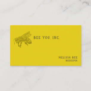 Letterpress Stil Bee Visitkort