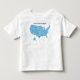 Letterpress USA Karta T-Shirt