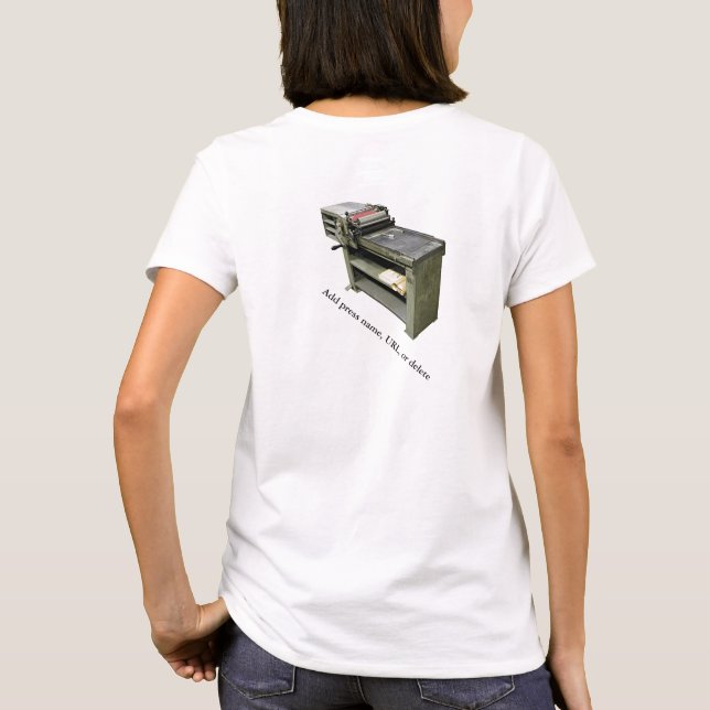 Letterpress Vanderkock Basic T-Shirt (Baksida)