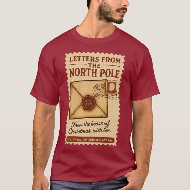 Letters from the North Pole T Shirt (Framsida)