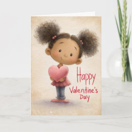 Letters of the Heart Valentine Card Kort