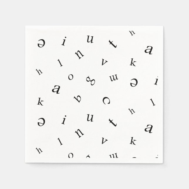 Letters. Pappersservett (Framsidan)