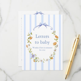 letters to baby rådkort