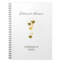 Letters to Heaven – In Memory of Daddy Personalize Anteckningsbok