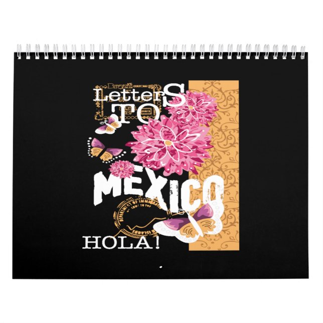 letters to mexico hola flowers kalender (Omslag)